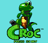 Croc title screen for GameBoy Color
